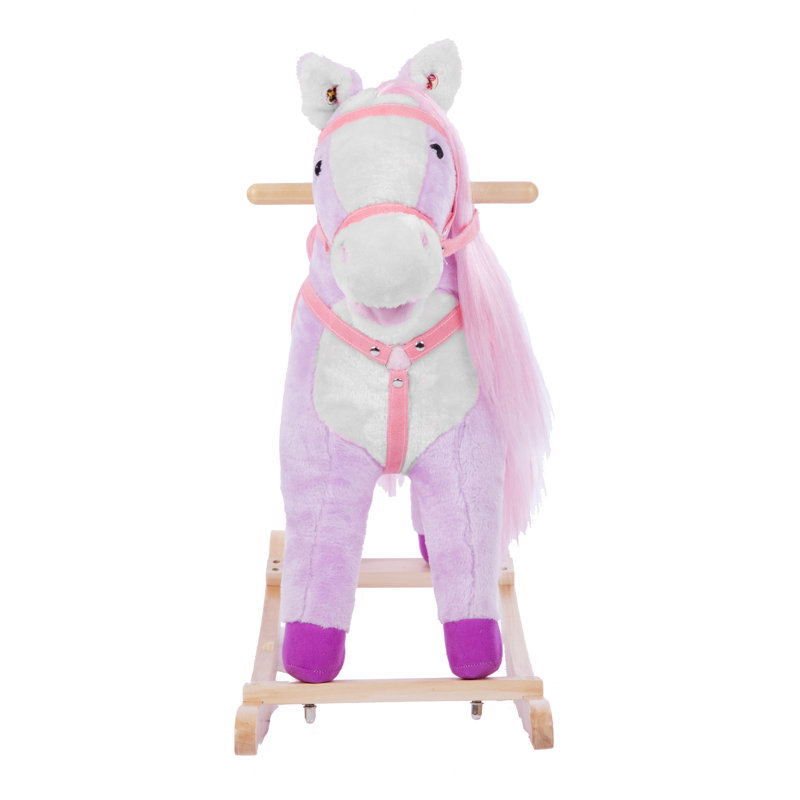 magenta rocking horse