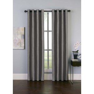 Malta Solid Blackout Grommet Single Curtain Panel