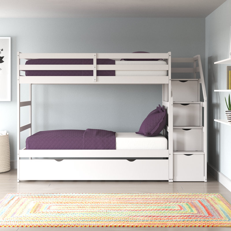 Harriet Bee Lit superposé simple au-dessus de simple avec lit gigogne  Lightsey et Commentaires | Wayfair.ca