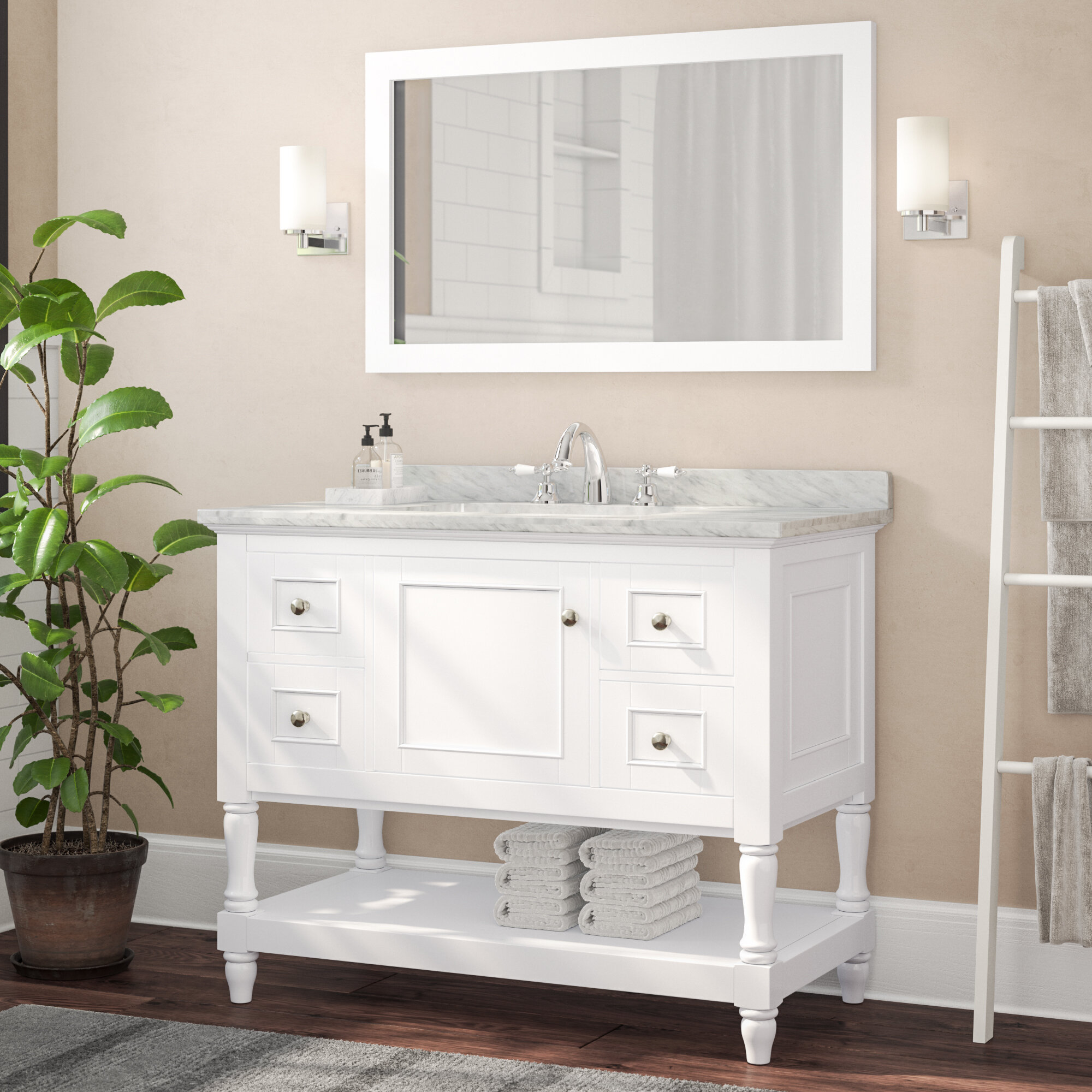 Birch Lane Cape Cod 42 Single Bathroom Vanity Set Reviews