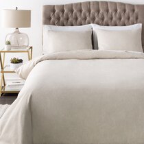 Modern Contemporary White Fluffy Comforter Allmodern