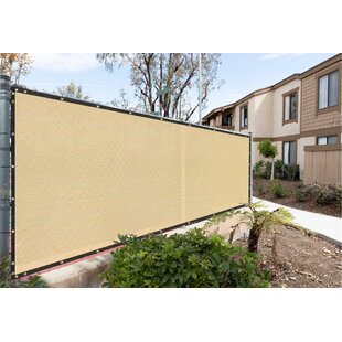 Custom 3 Feet Tall Beige/White Privacy Fence Deck Screen Home Balcony Yard Cover 