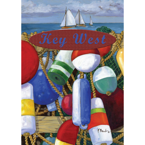 Toland Home Garden Floats And Boats Key West 1 6 X 1 Ft Garden Flag Wayfair