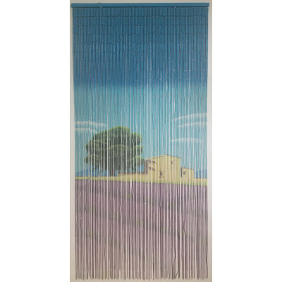 Evideco Door Curtain Beaded Semi Sheer Thermal Single Curtain