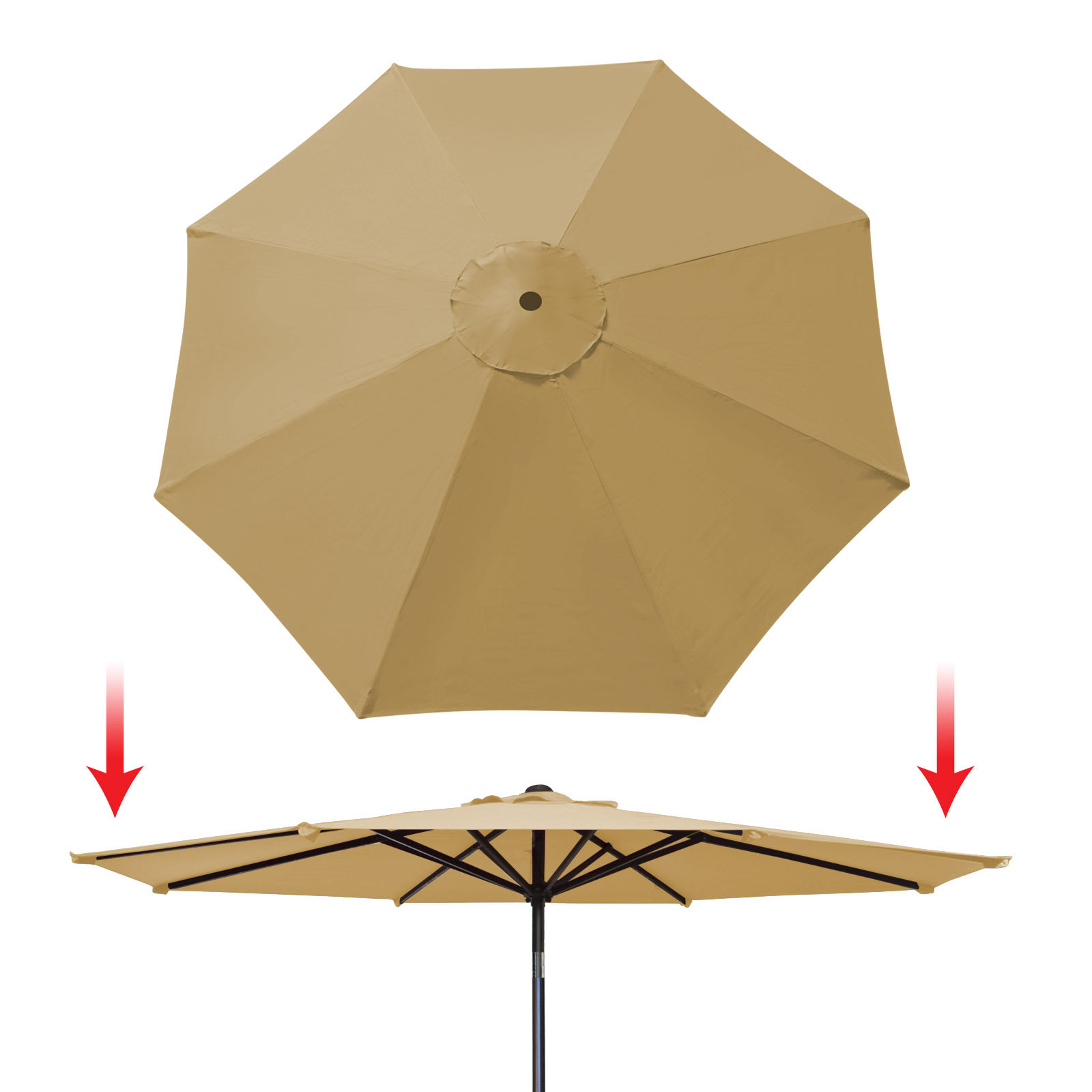 Freeport Park Tierra Patio Umbrella Replacement Cover Reviews Tierra Patio Umbrella Replacement Cover