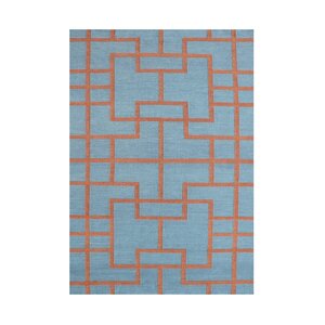 Anjali  Hand-Tufted Smoke Blue Area Rug