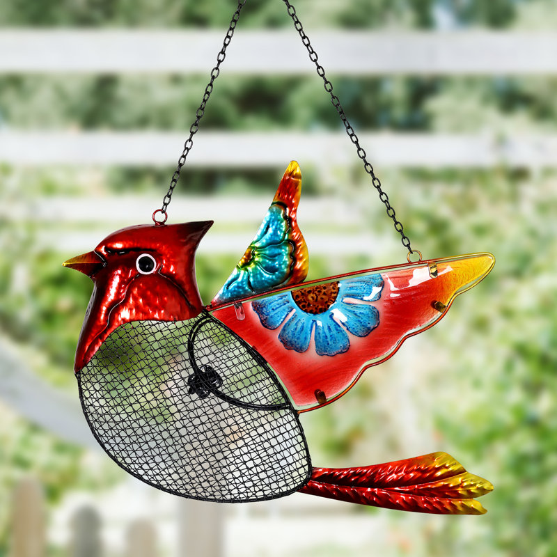 Exhart Cardinal Mesh Wild Decorative Bird Feeder Wayfair