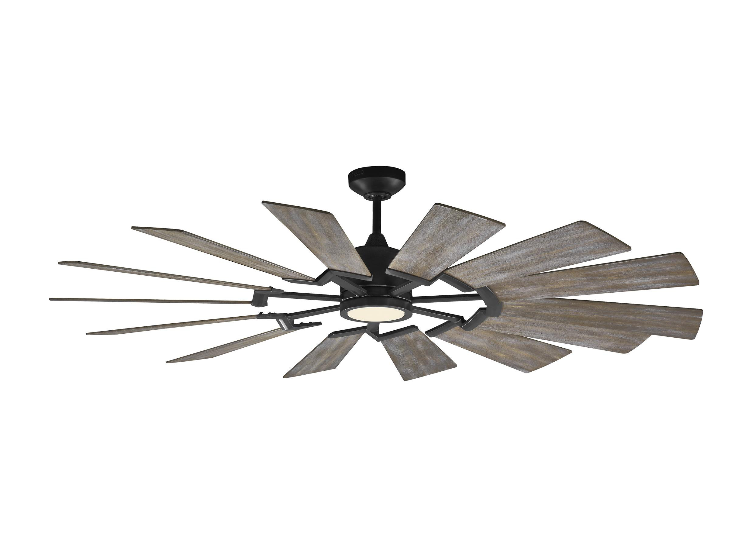 Gracie Oaks 62 Oller 14 Blade Led Ceiling Fan Light Kit Included Led Ceiling Fan Light Kit Included