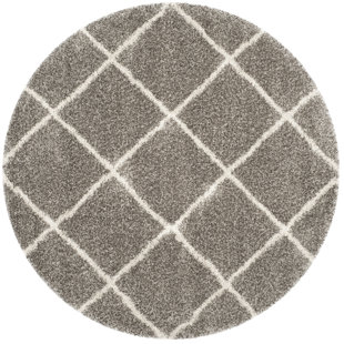 5 6 Round Rugs You Ll Love Wayfair Duhon Gray Ivory Area Rug