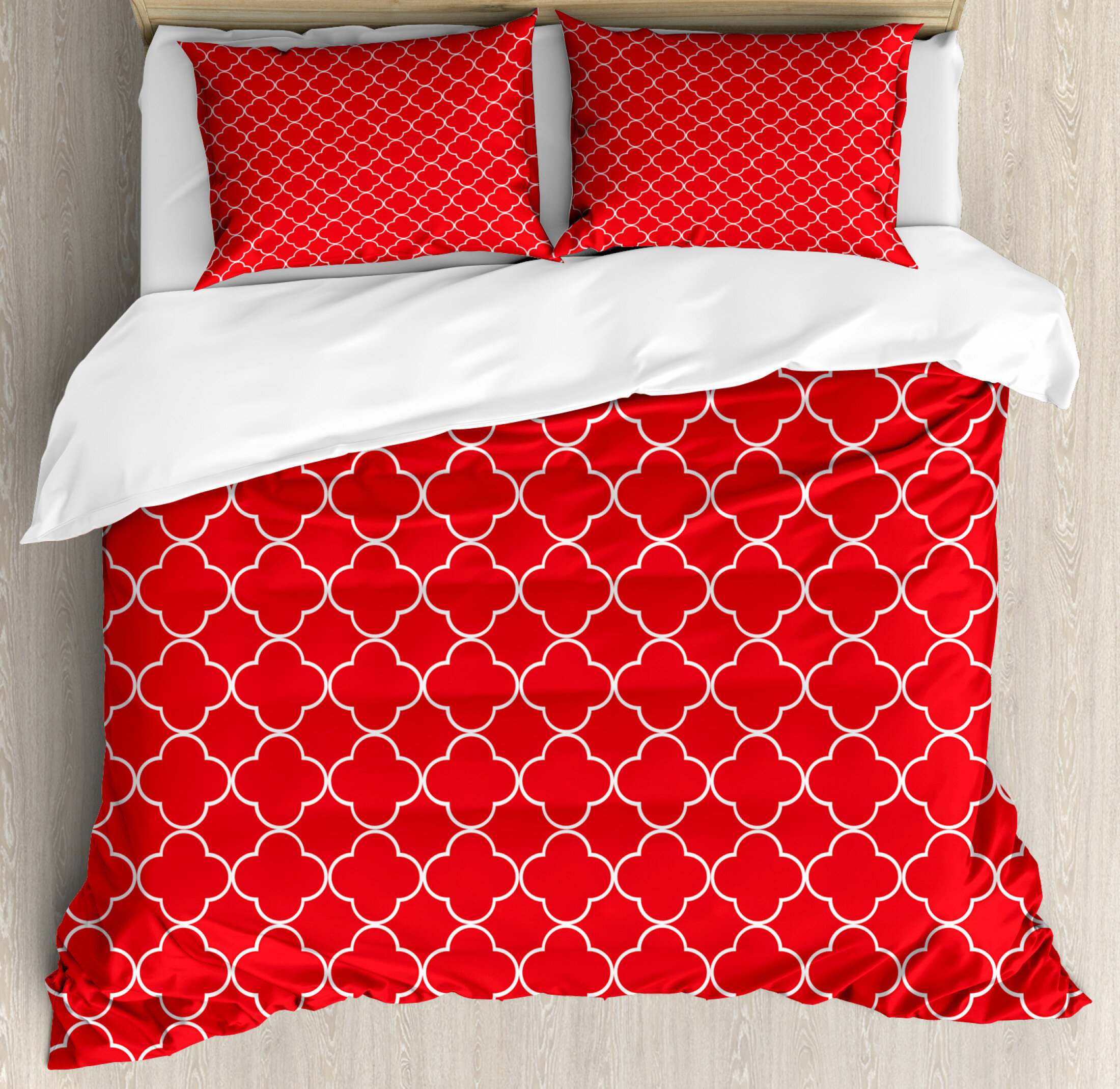 East Urban Home Quatrefoil Duvet Cover Set Wayfair