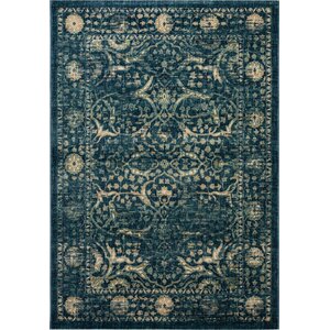 Sagebrush Navy/Beige Area Rug