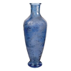 Nash Textured Marina Glass Floor Vase