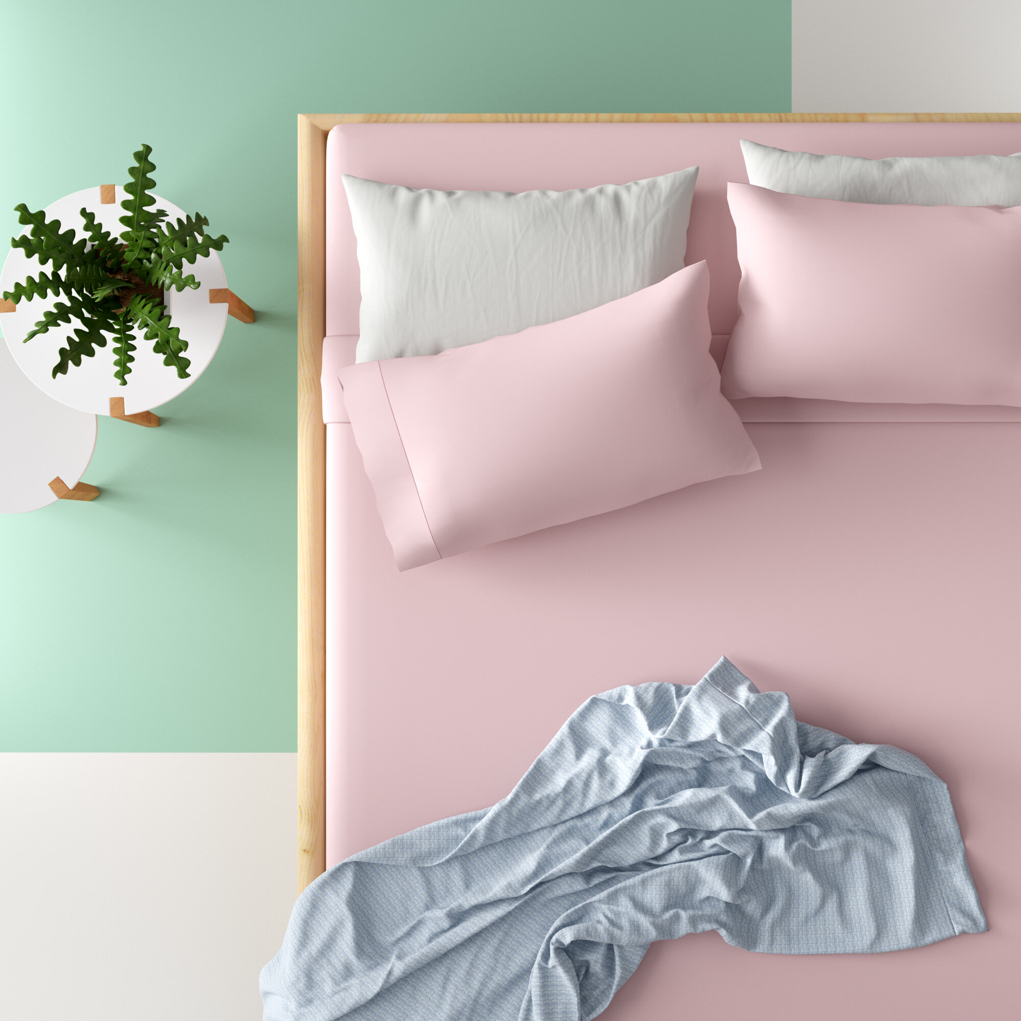blush bed sheet set