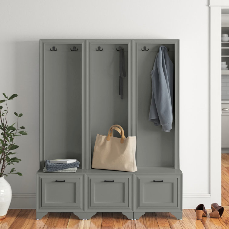 Andover Mills™ Jesse 54'' Wide Hall Tree with Shoe Storage & Reviews