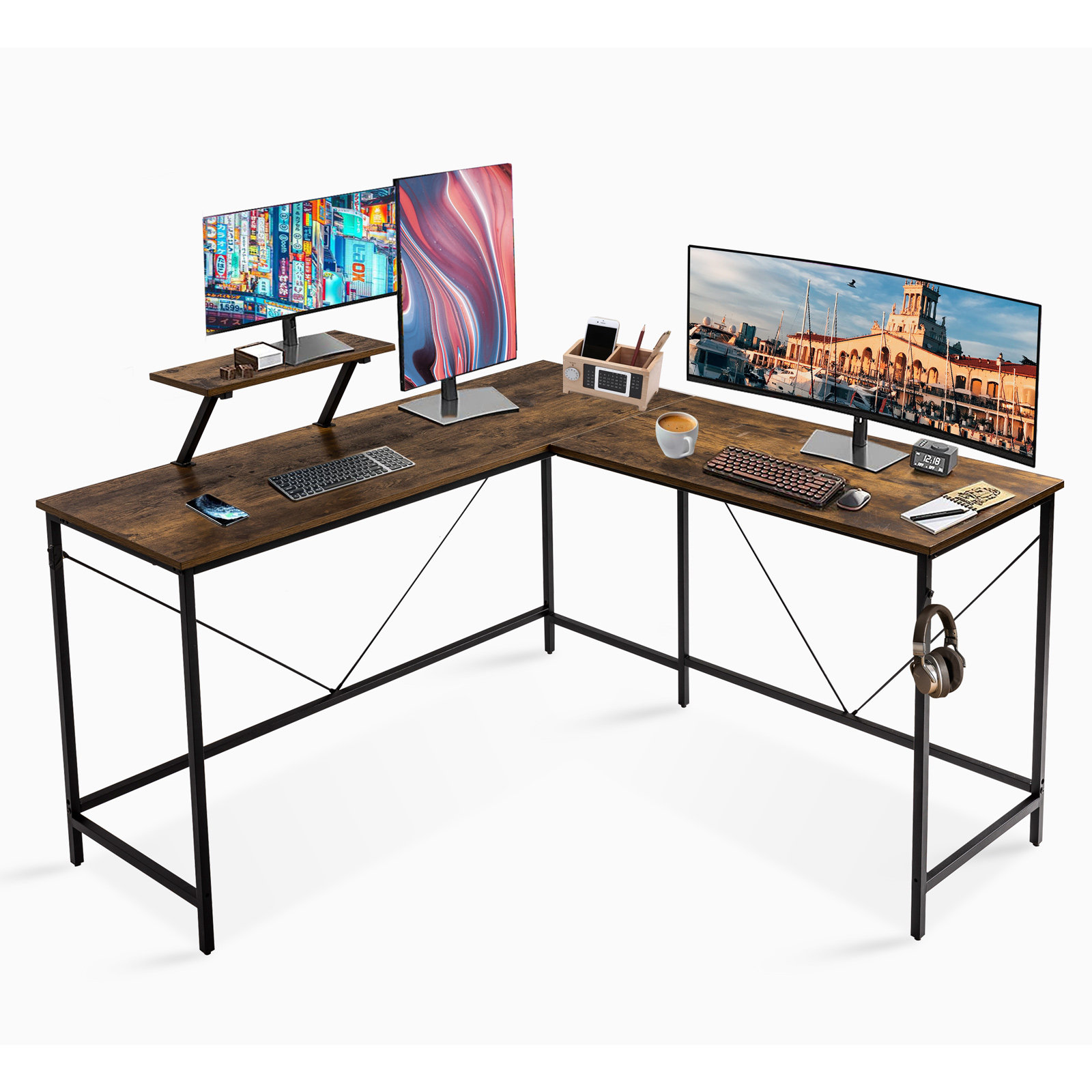 17 Stories Barica Reversible L-Shaped Desk & Reviews | Wayfair