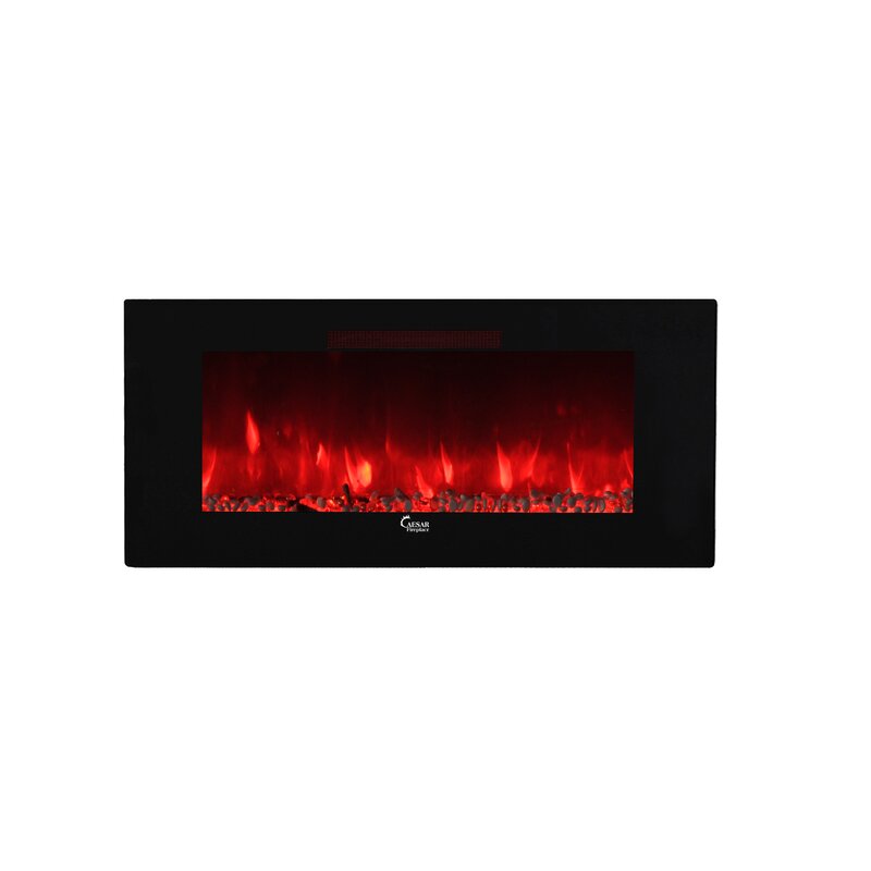 Ivy Bronx Manrique Wall Mounted Electric Fireplace Insert Size 40