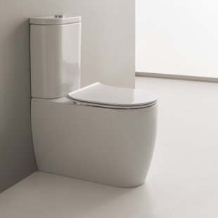Go to store & view more images Scarabeo by Nameeks Moon 1.2 GPF Elongated Two-Piece Toilet
