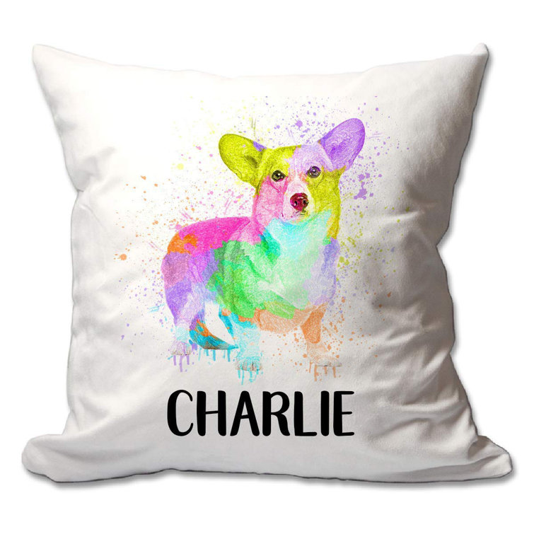 corgi throw pillow