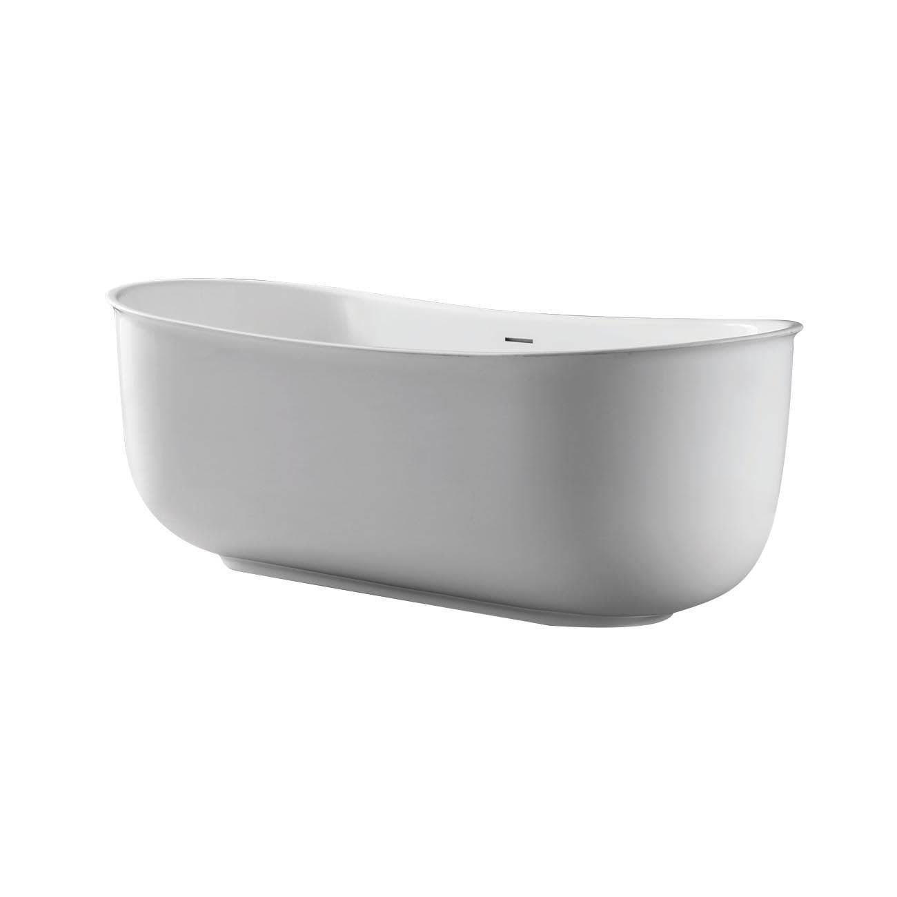 Chevington 67" x 32" Freestanding Soaking Acrylic Bathtub Wayfair