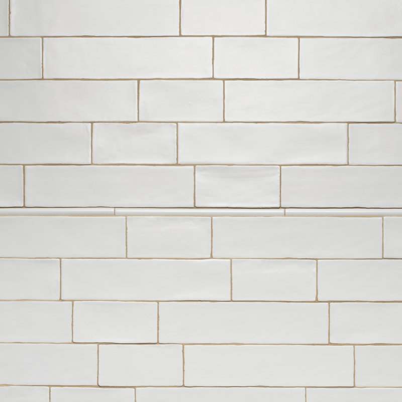 Elitetile Tivoli 3 X 6 Ceramic Subway Tile In Matte White Wayfair Tivoli 3 X 6 Ceramic Subway Tile In Matte White