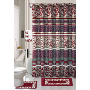 18 Piece Shower Curtain Set