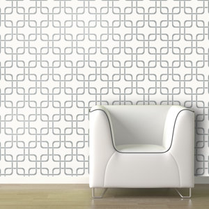 Cubix Geometric Panel 102'' H x 26'' W Wallpaper