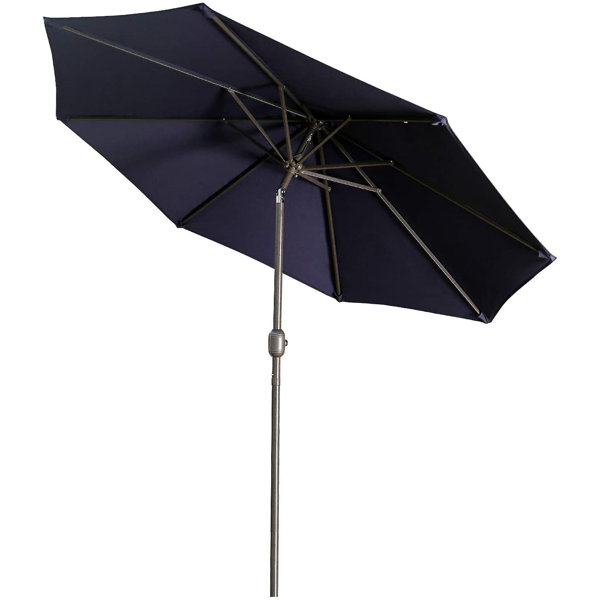 Freeport Park 9ft Patio Outdoor Umbrella Market Table Fade Resistant Umbrella With Push Button Tilt And Crank For Garden Backyard Deck Update Sand Wayfair Ca