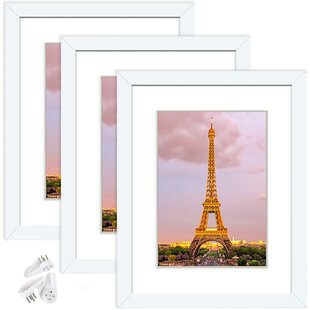 Made of High Definition Glass Black Wood Frames for Tabletop or Wall Mounting Collage Photo Frame Display 11x14 Picture Frame with 8x10 and 8.5x11 Mat 