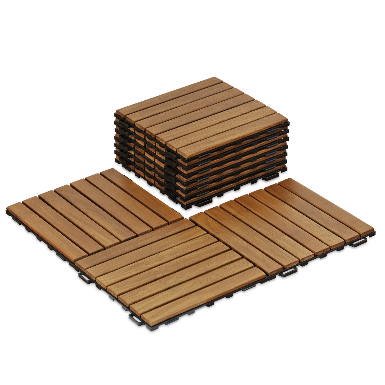 Freeport Park Stallings Outdoor Floor 11 8 X Wood Freeport Park Stallings Outdoor Floor 11 8 X Wood Interlocking Deck Tiles In Honey Oak Reviews Wayfair