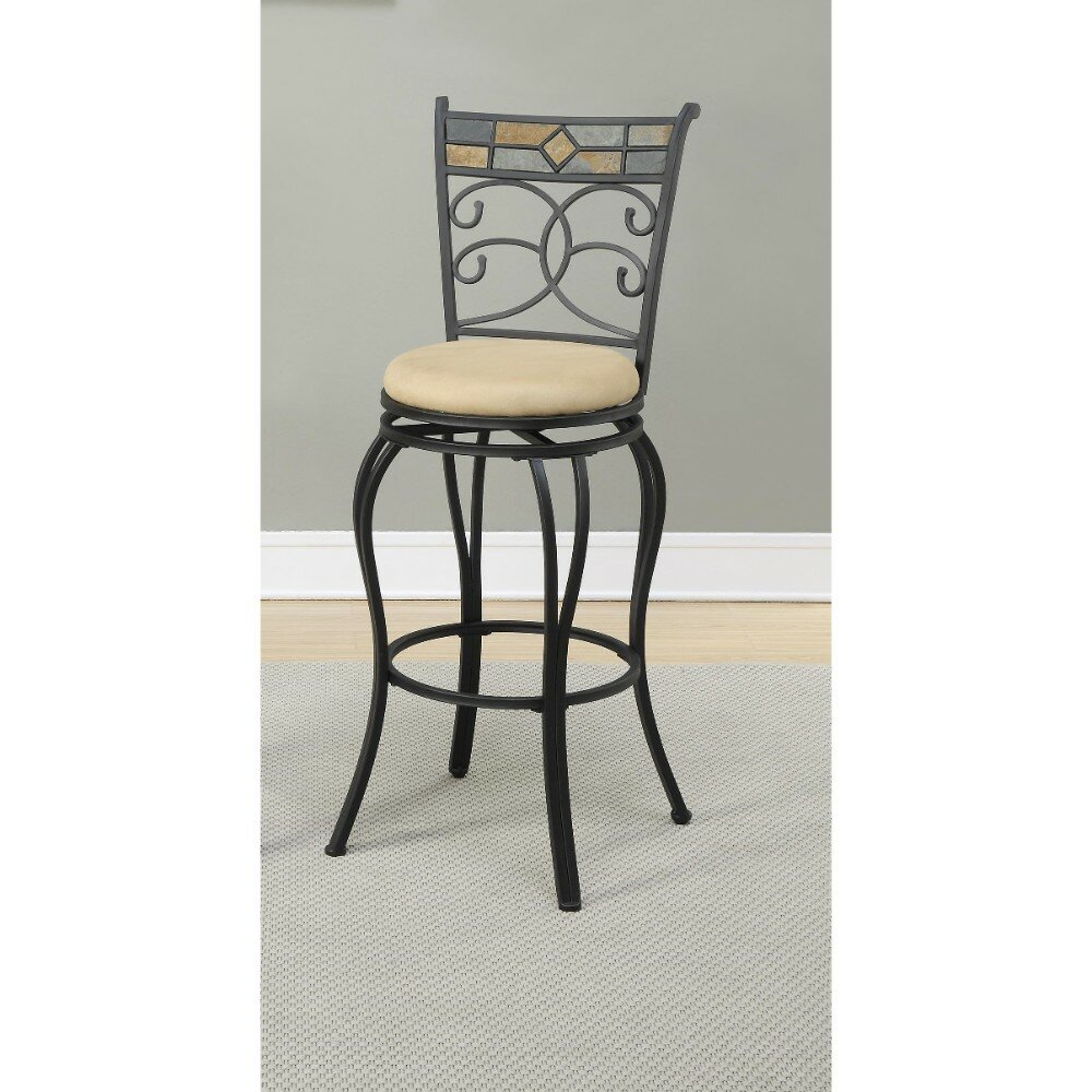 Fleur De Lis Living Giunta Beautifying Metal 24 Swivel Bar Stool