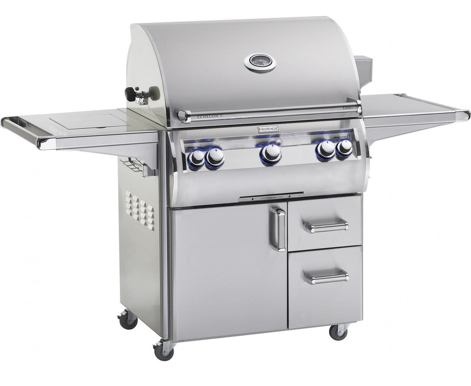 Fire Magic Echelon Diamond 3 Burner Propane Gas Grill with Fire Magic Echelon Diamond 3 Burner Propane Gas Grill with