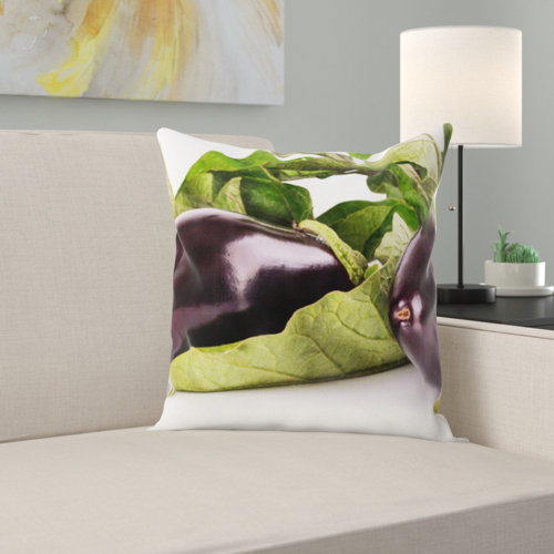 East Urban Home Eggplant Throw Pillow Wayfair