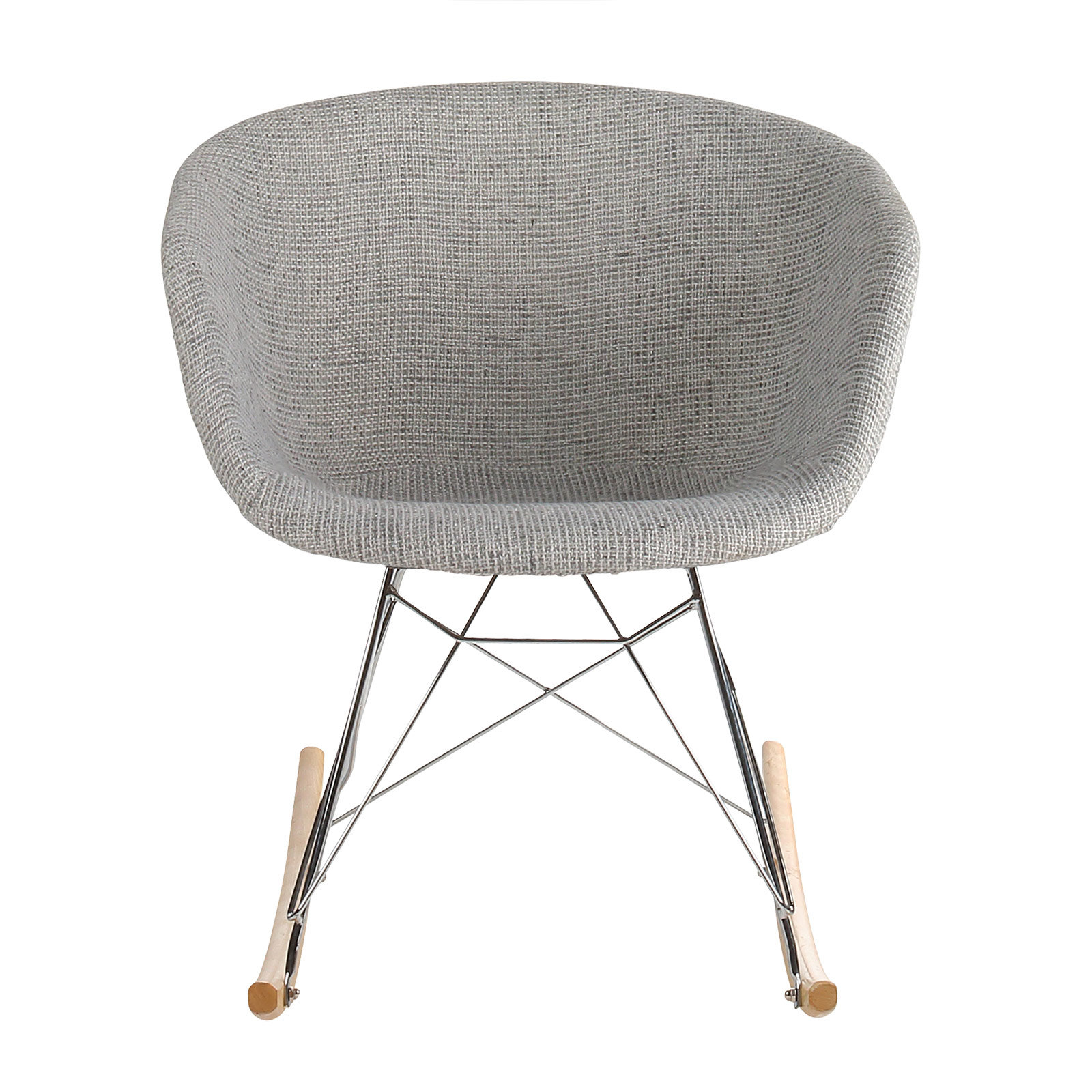 light gray rocking chair