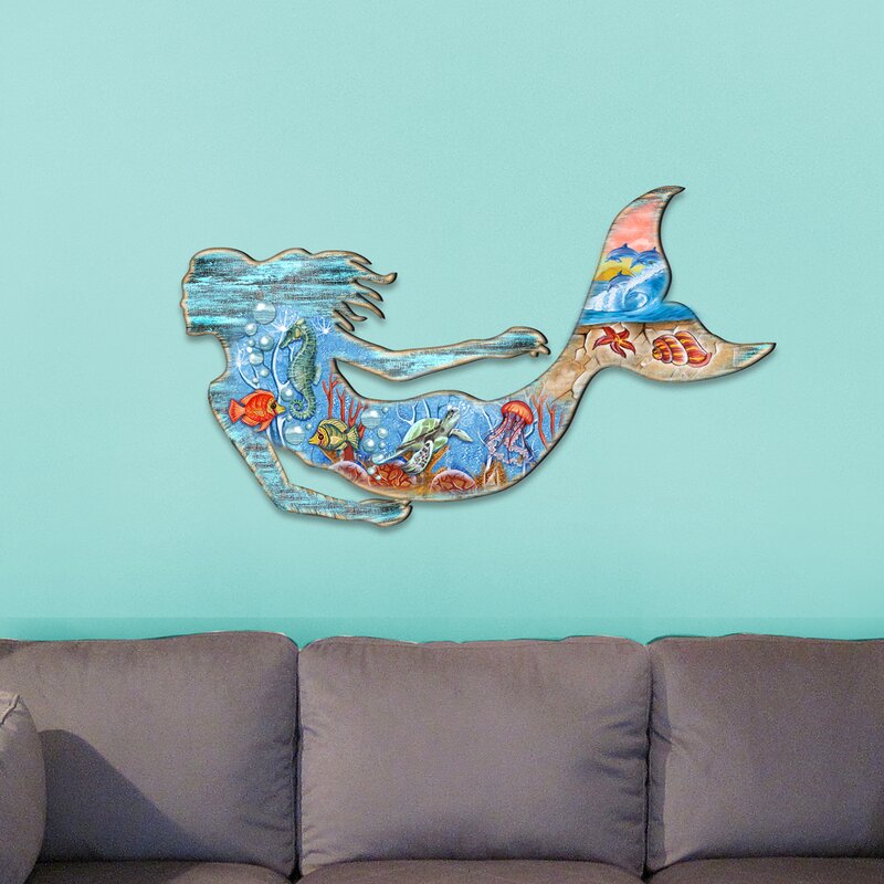 mermaid wall decor diy