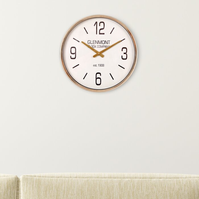 NielsenBainbridge Glenmont 16" Wall Clock & Reviews | Wayfair