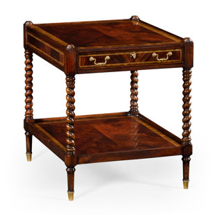 Square End Table With Storage by Jonathan Charles Fine Furniture Today Sale Only