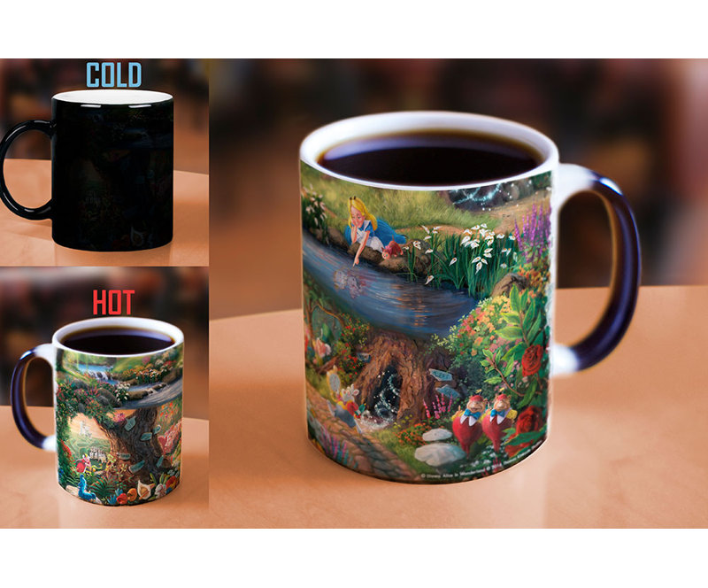 Morphing Mugs Thomas Kinkade Disney S Alice In Wonderland Painting
