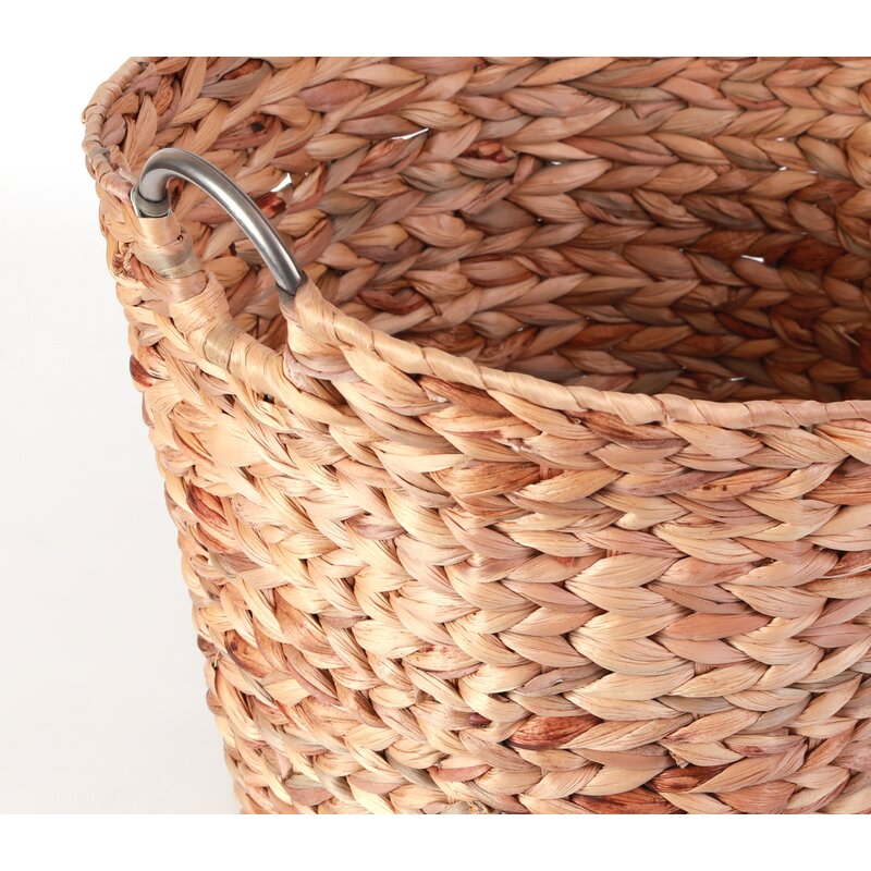 large round laundry basket