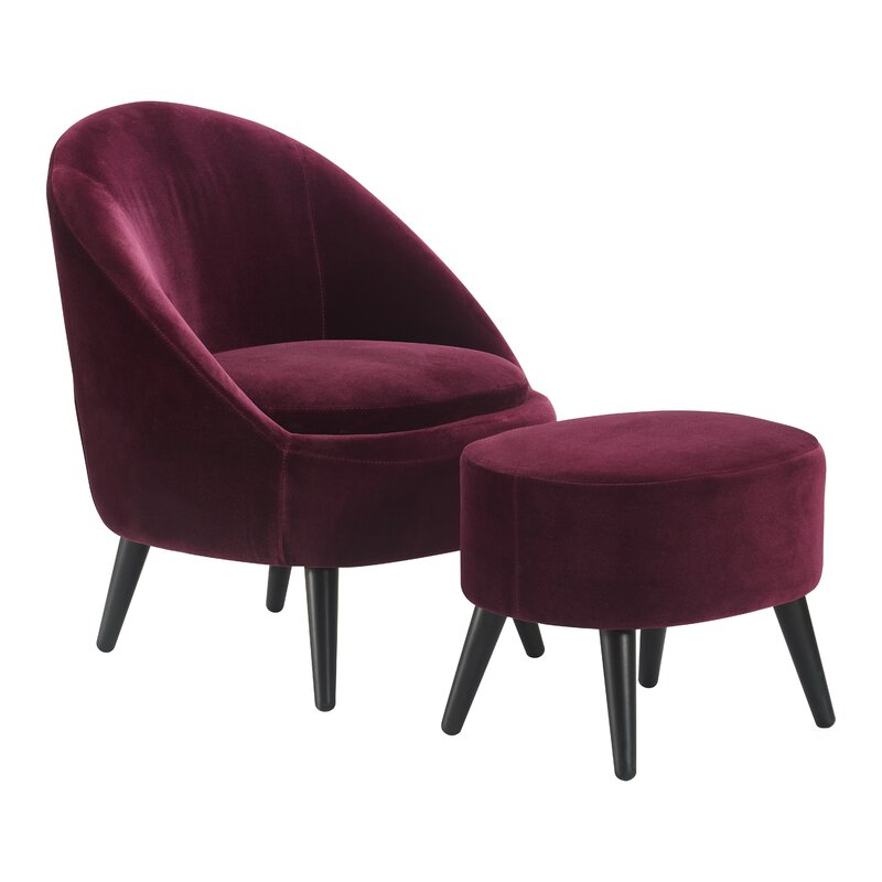 Elle Decor Nico Armchair And Ottoman Reviews Wayfair