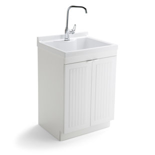 Find The Perfect Laundry Utility Sinks Wayfair Murphy 24 X 20 5 Free Standing Laundry Sink With Faucet