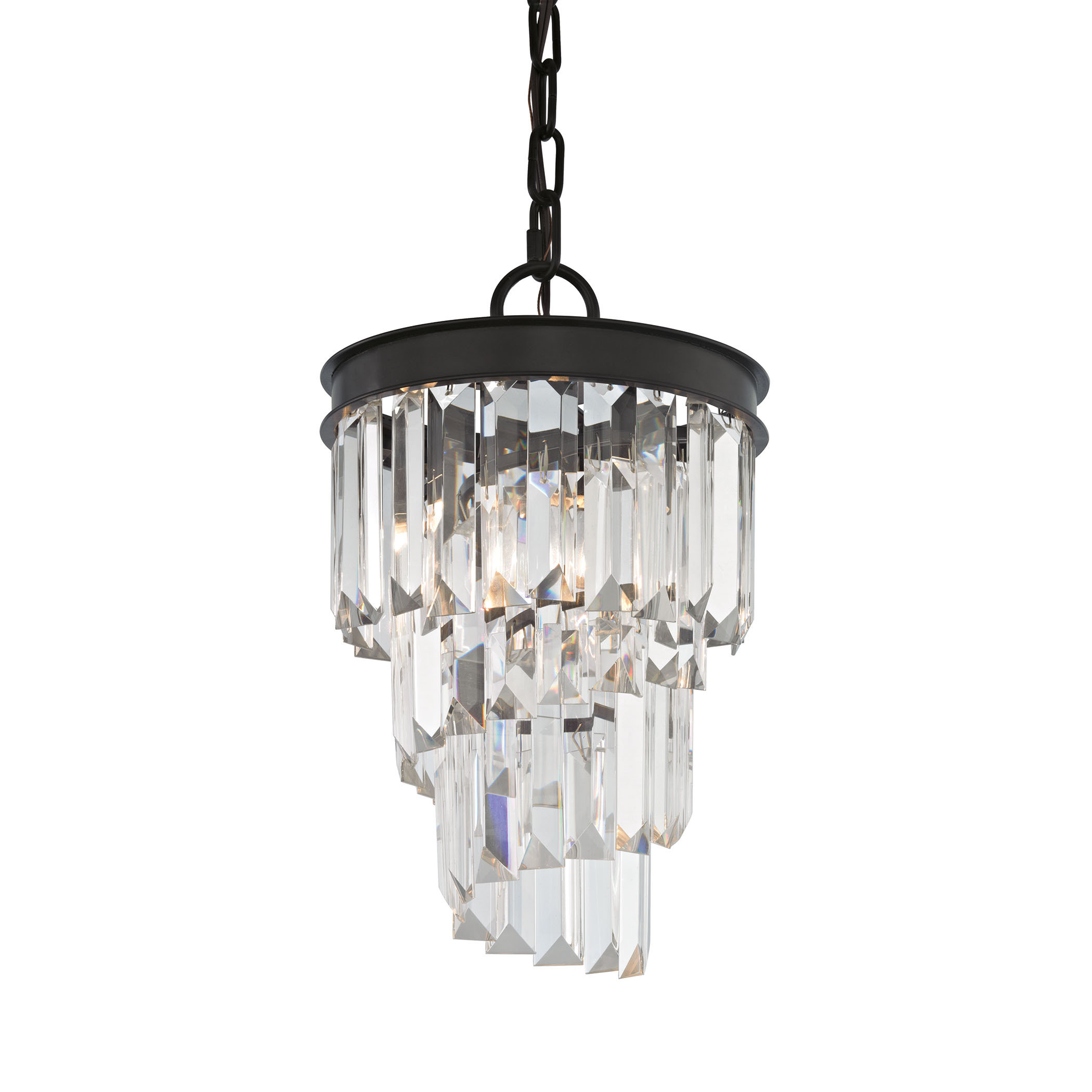 4 Light Oil Rubbed Bronze Crystal Small Chandelier 4 Light Oil Rubbed Bronze Crystal Small Chandelier