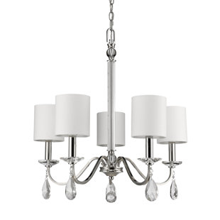 Go to store & view more images Potterslane 5-Light Shaded Chandelier by Charlton Home