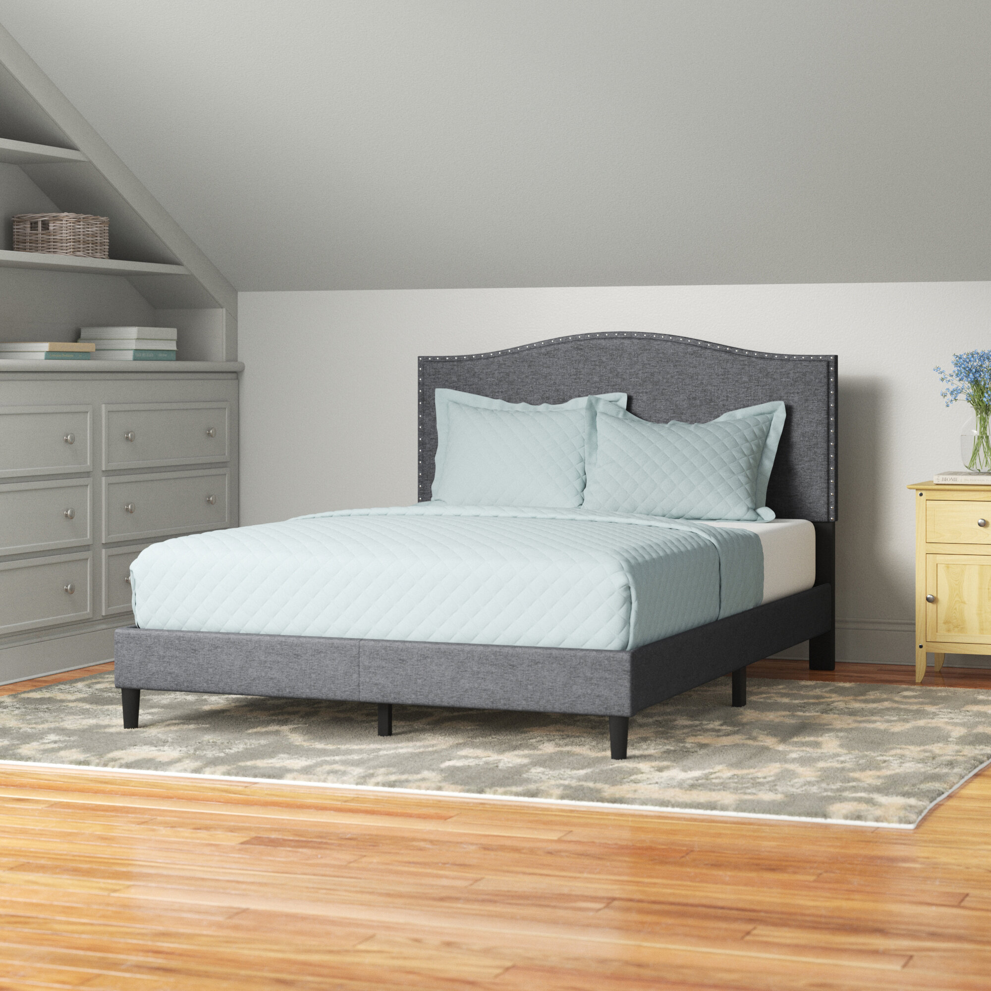 Andover Mills™ Arne Upholstered Bed & Reviews | Wayfair