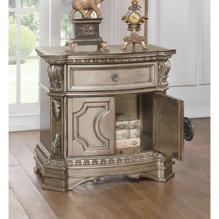 Go to store & view more images Swinehart Wood Top 1 Drawer Nightstand by Astoria Grand