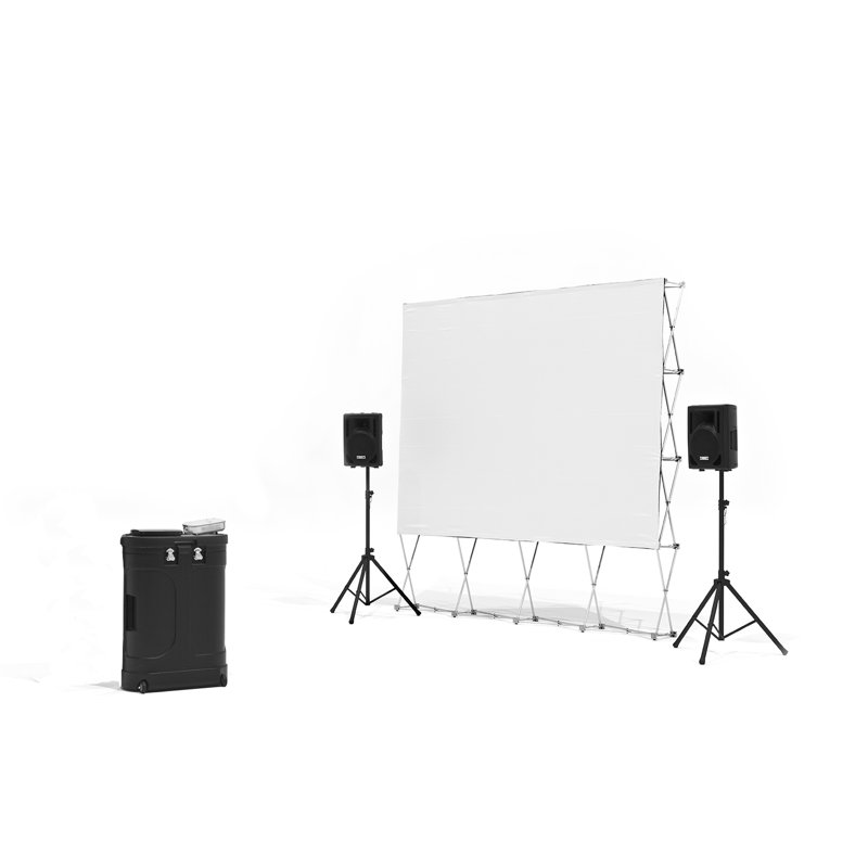 Backyard Theater Systems Quickscreen Pro Series White 192