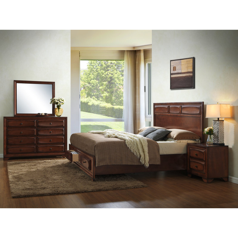Winston Porter Beagan Platform Solid Wood 4 Piece Bedroom Set Wayfair