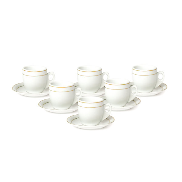 Nespresso Professional Collection Large Saucers X4 White Porcelain
