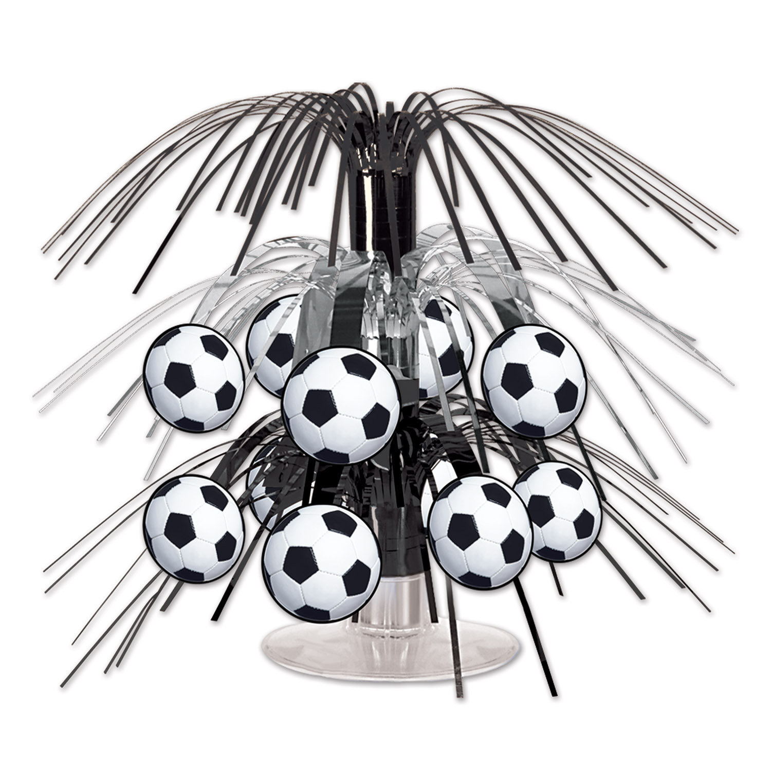 Can be turned into cupcake derorations. 24 Soccer ⚽️ themed table scatters