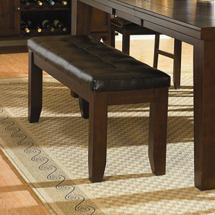 Go to store & view more images Millwood Pines Leola Leather Bench
