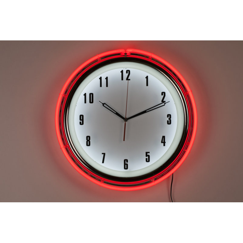 Control Brand Neon Diner 16 Wall Clock Wayfair Control Brand Neon Diner 16 Wall Clock